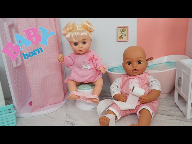 NEW Baby Annabell doll Morning Routine Feeding and changing baby doll