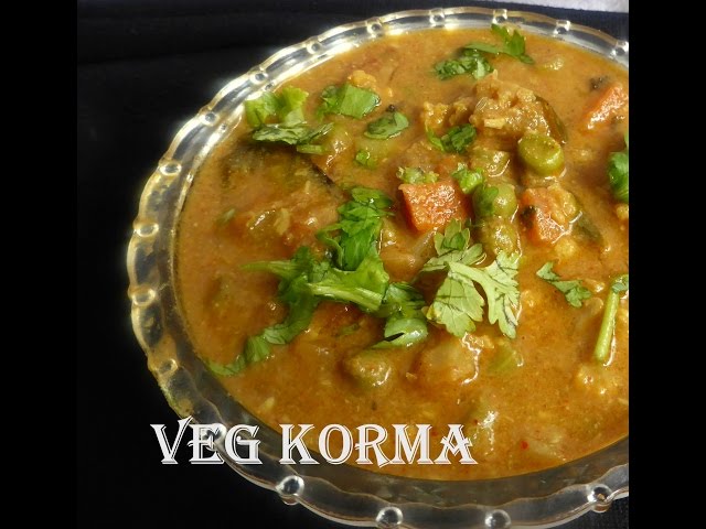 Hotel Style Veg korma - Side dish for parata,chapati,roti