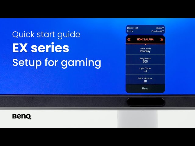 BenQ EX series monitor: Quick menu V2 quick start guide