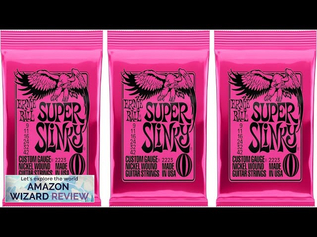 Ernie Ball Super Slinky Electric Guitar Strings 9-42 (Pack of 3 Sets) Review