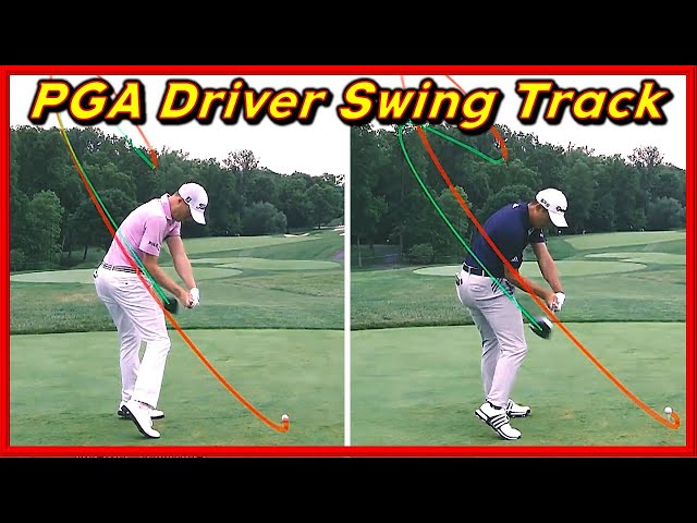 PGA Top Rankers' Vairous Driver Swing Tracers