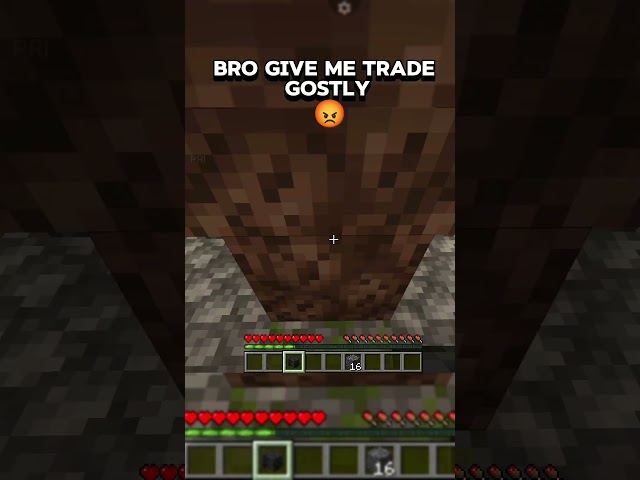 BRO GIVE ME TRADE COSTLY #minecraft #minecraftshorts