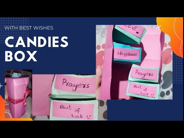 Cute gift ideas/Diy cute gift box with paper/Paper candy box easy/How to Make Paper Chocolate box