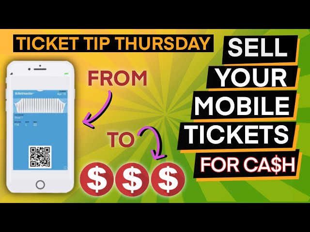 HOW TO SELL MOBILE TRANSFER TICKETS | HOW TO MAKE MONEY SELLING TICKETS | STUBHUB SEATGEEK TICK PICK