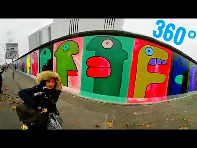 The Berlin Wall Germany - East Side Gallery [Best 360 VR video 4K]