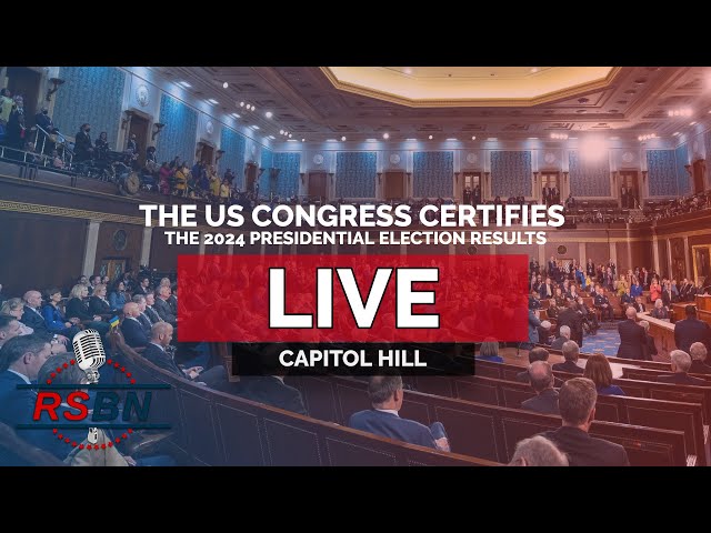 LIVE REPLAY: The United States Congress Certifies the 2024 Presidential Election Results - 1/6/25