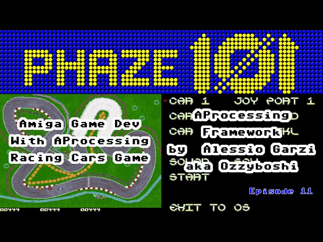 Racing Cars 11 - An Amiga Game Dev by Ozzyboshi using the AProcessing Development Framework