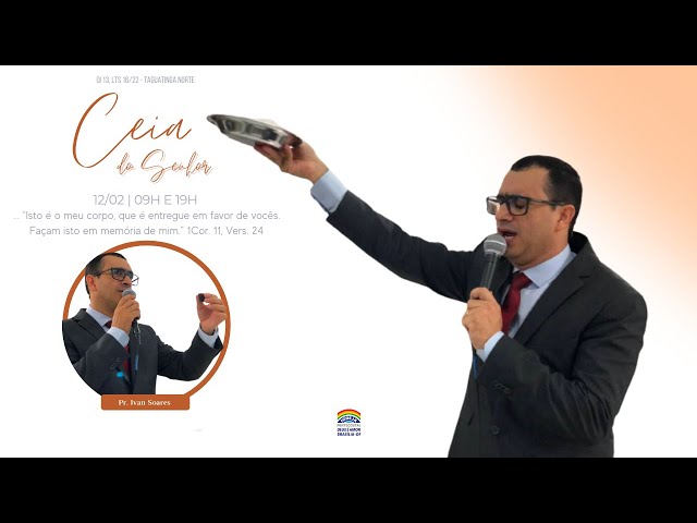 09h40 | Culto de Ceia do Senhor (IPDA ao vivo) Igreja Deus é Amor de Brasília/DF