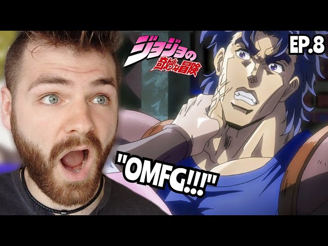 DIO Vs. JOJO!!! | JOJO'S BIZARRE ADVENTURE - EPISODE 8 (PART 1) | REACTION!