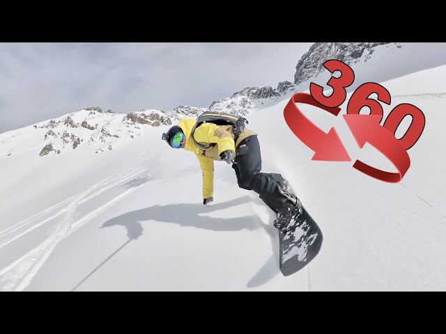 360 Heli Snowboarding Drop!