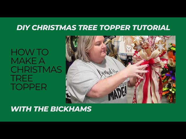 How to Make a Gingerbread-themed Christmas Tree Topper | Learn to make a Tree Topper