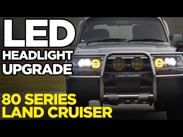 Easy LED Headlight Upgrade - 80 Series Toyota Land Cruiser w/ Cougar Motor 6000k LED Bulbs