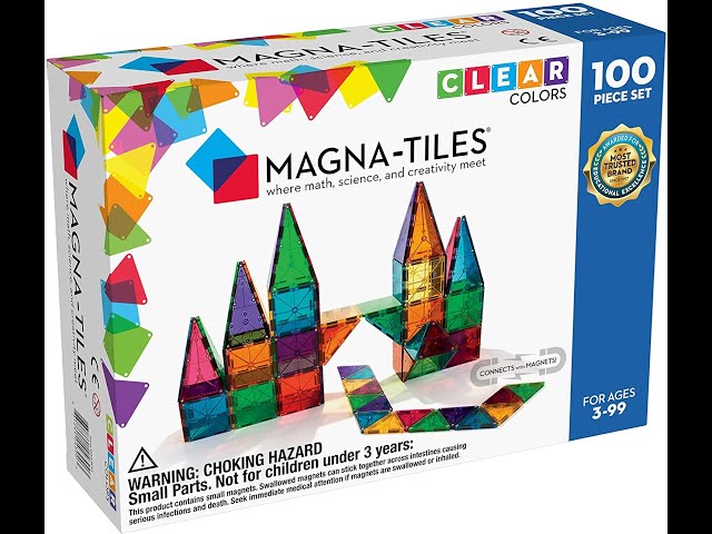 MAGNA TILES - LEARN WITH ME 3D MAGNETIC BUILDING TILES