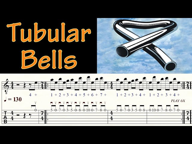 TUBULAR BELLS | MIKE OLDFIELD | The exorcist | TAB & Sheet music | Guitar Tutorial