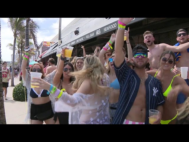 Spring breakers party on in Fort Lauderdale despite COVID-19 cases