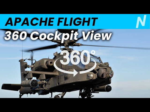 360 Apache Cockpit View | 4 Regiment Army Air Corps | British Army