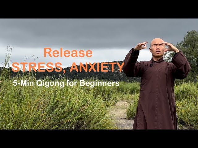 Release TENSIONS, STRESS, and ANXIETY | 5-Min Qigong for Beginners: Cleansing Breath