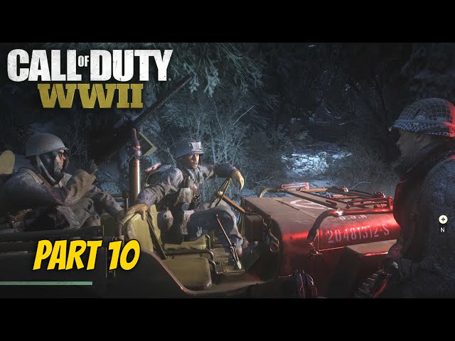 CALL OF DUTY: World War 2 | Ambush | 4K 60FPS Ultra Realistic Graphics Gameplay | Part 10