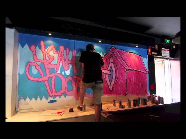 Time-lapse of Yeah Dope Mural at Sugar for "You Can't Polish A Turd"