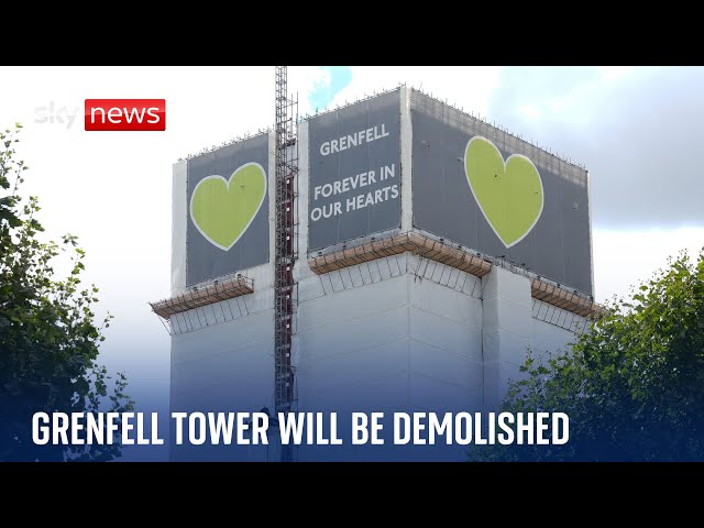 Grenfell Tower will be demolished, government confirms