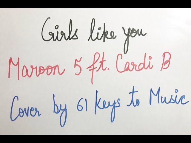 Girls Like You | Maroon 5 ft. Cardi B | Electronic Keyboard | OnePlus 6 Videography