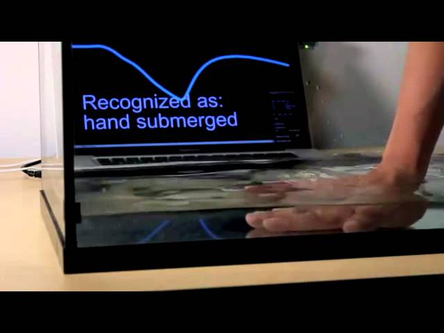 Touché: Touch Interaction Surface on Humans, Screens & Liquids by Disney Research