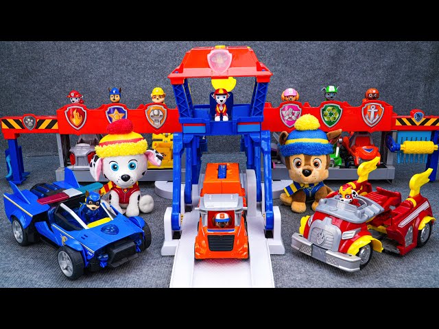 Paw Patrol Mini Trucks Review |Mighty Movie |Rescue Wheels |Paw Patrol Big Pup Trucks |Marshall ASMR