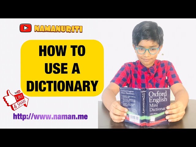 How to use a Dictionary? |  Learn English vocabulary | Oxford English dictionary | how to | Kids