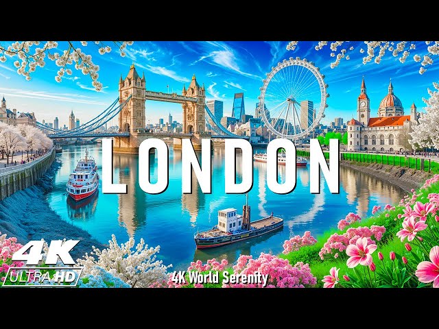 London 4K 🇬🇧 Explore Iconic Landmarks, Historic Streets, and Timeless Elegance with Calming Music