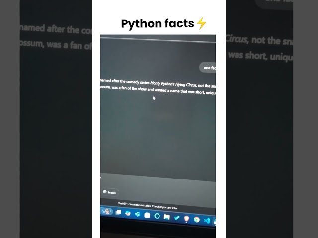 Python is not a python | python facts #python #pythonprogramming #pythontutorial #python3