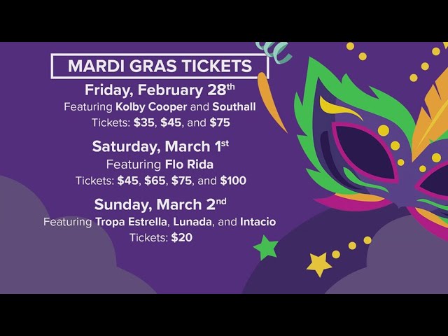 Tickets go on sale for Mardi Gras Southeast Texas concerts