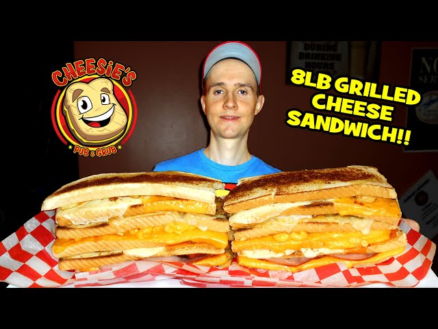 THE MEGA GRILLED CHEESE CHALLENGE IN CHICAGO (BEST and BIGGEST Grilled Cheese Sandwich EVER!!)