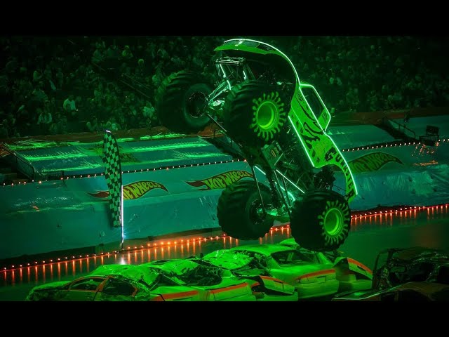 HOT WHEELS MONSTER TRUCK GLOW PARTY. Monster Trucks BIGFOOT TIGER SHARK RACE ACE & More - 2023!