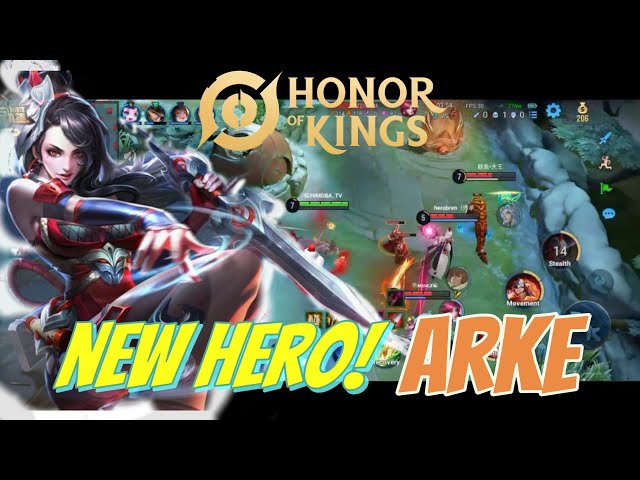 NEW HERO! ARKE THE PERFECT ASSASSIN | HONOR OF KINGS | HOK. |