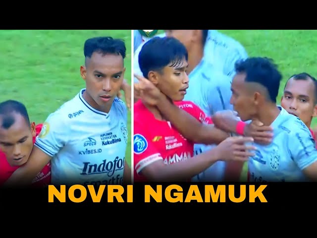 Novri Balas Dendam! Momen Perkelahian Persija vs Bali United 2023