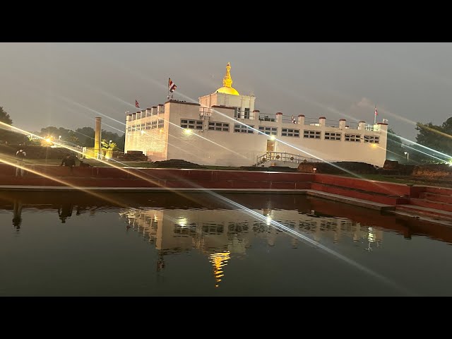 A Peaceful Evening in Lumbini: The Birthplace of Buddha