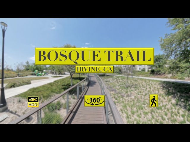 360° 8K BOSQUE TRAIL Irvine, CA HDR Walking Tour | Chill LoFi Beats (Work-Study) | VR & Treadmill