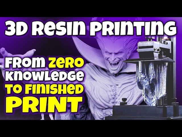 3D Resin Printing ABSOLUTE BEGINNERS guide - how to 3d resin print!