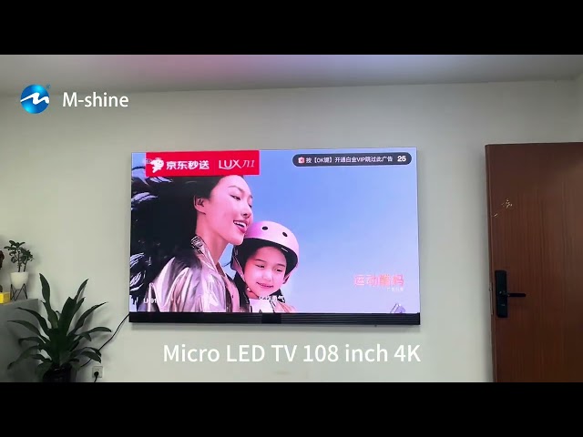 108 inch 4K (Pixel pitch: 0.625mm) COB TV newly installed in office for visitors to experience.