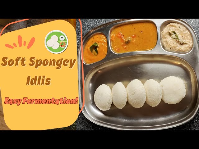 Soft Spongy Idli | Fermented and Steamed Rice Cakes | Simple and quick fermentation