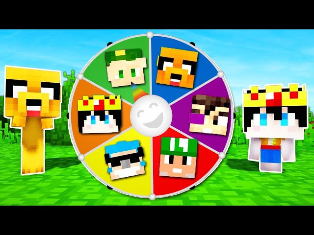 ¡LA RULETA DE LOS YOUTUBERS EN MINECRAFT! 🎯🏆 ¿QUE YOUTUBER FAMOSO SERÍAS?