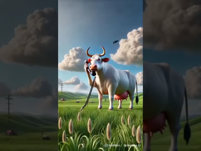 Beautiful story of a hardworking cow 🐄 and a bastard bear 🐻  shorts  ai  youtubeshorts  ytshorts36