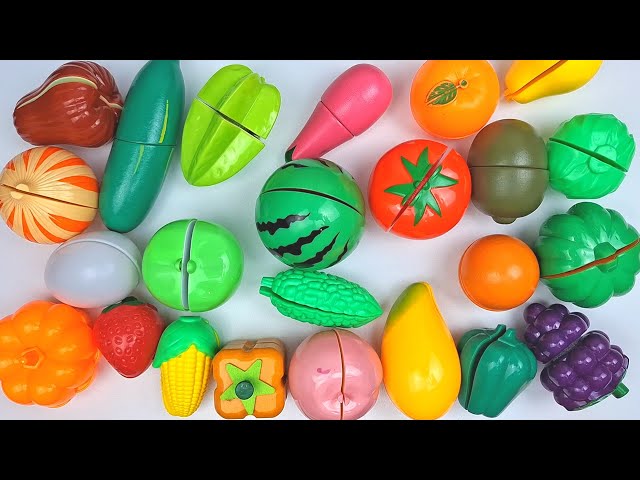 Satisfying Video | Cutting STAR FRUIT, MELON  Fruits and Vegetables | Wooden & Plastic ASMR Squishy