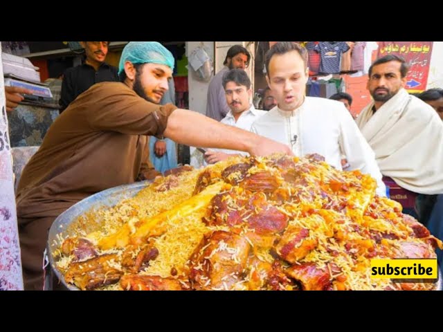 Street FOOD IN Peshawar | GOLDEN PULAO Mountain ||charsi Tikka Kabab ||Pakistan street food