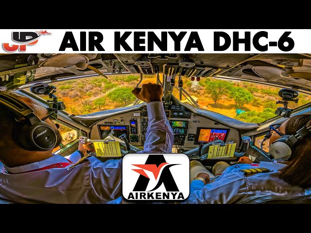 Safari flying to the Masai Mara on the Air Kenya Twin Otter