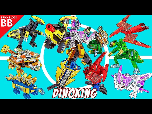 LEGO Combiner Dinoking ⚡️ Unboxing Speed Build How to make a Robot Transformers 6in1 Sembo 103145