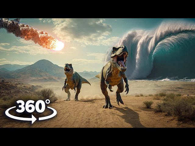 360° VR THE LAST DAY OF THE DINOSAURS| What If You Were There With Your Girlfriend? 4K Ultra HD