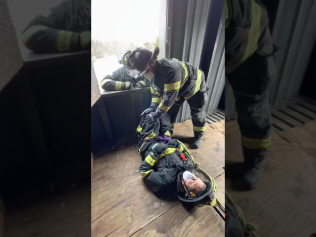 Firefighter One Rescuer Victim Removal (Inside)