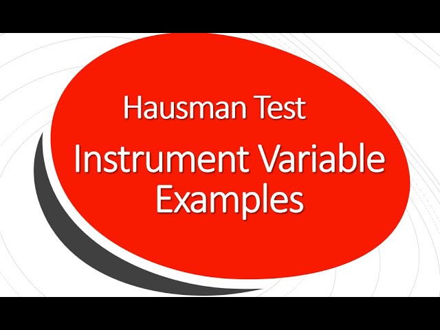 Instrument Variable Examples |  Solution to Endogenous Problem | Exogenous variable | 2sls