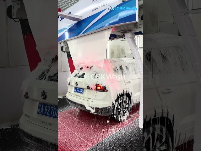 CBK308 touchless car wash machine cleaning a dirty car full video#carwash #carwashing #carcleaning